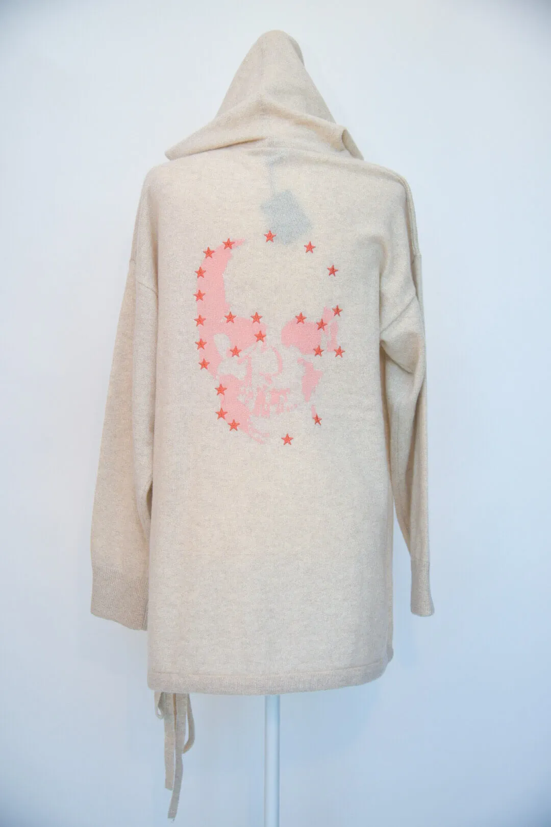 Skull Cashmere Hooded Sweater