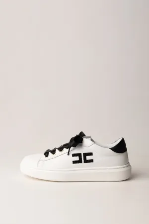 Sneakers con Logo Strass