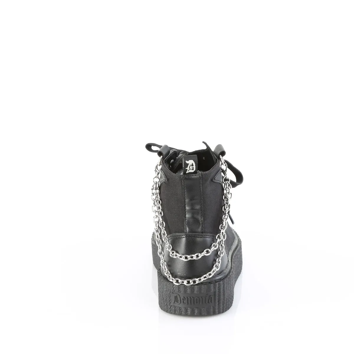 SNEEKER-230  Black Canvas-Vegan Leather