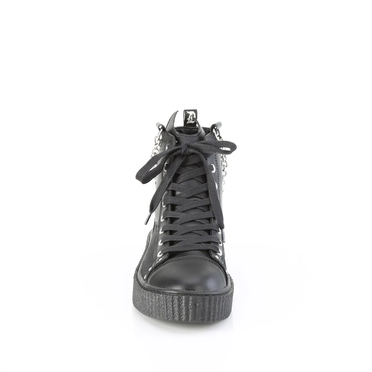SNEEKER-230  Black Canvas-Vegan Leather