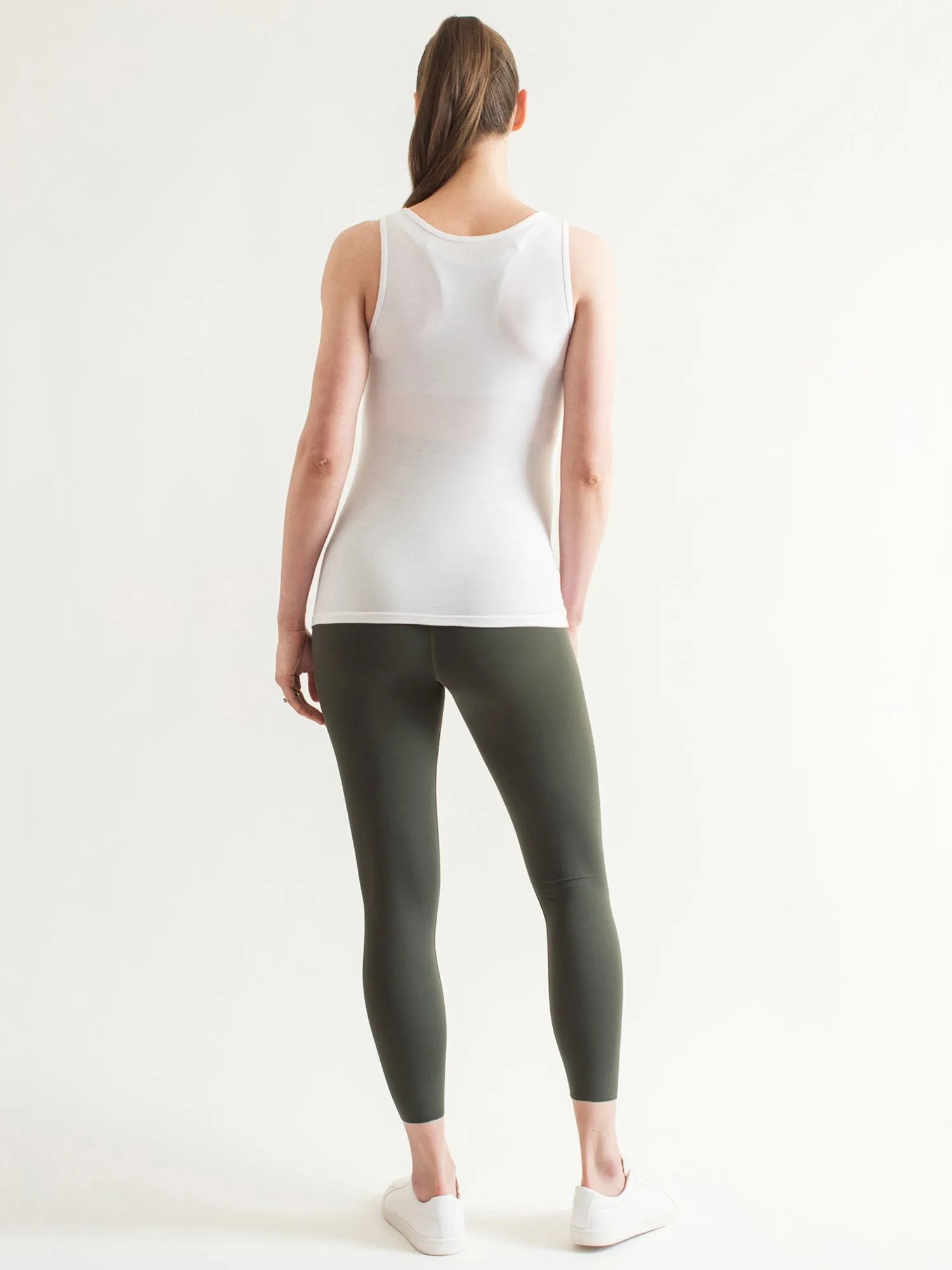 SOFT STRETCH MATERNITY TANK, WHITE
