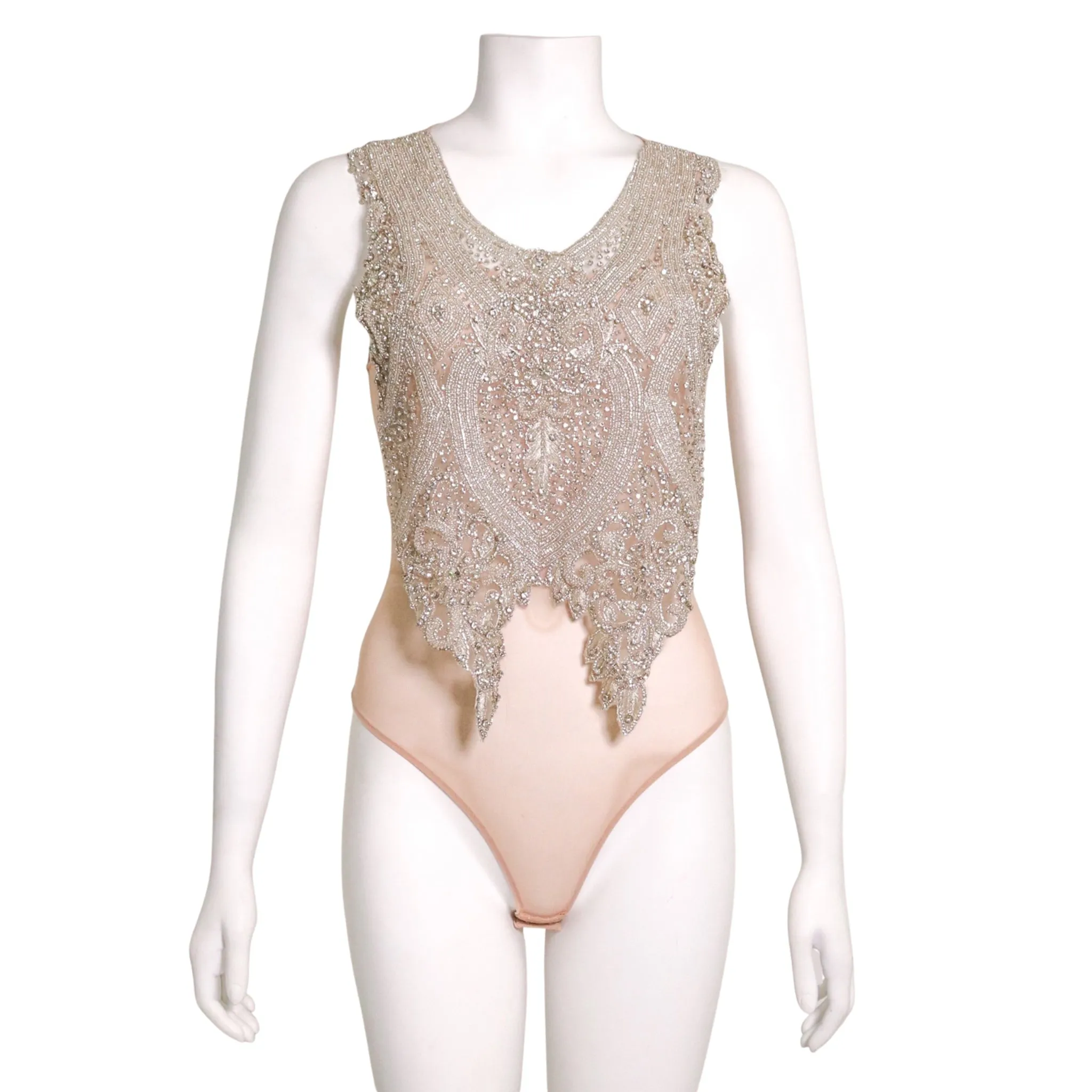 Soulmate Nude Beaded Bodysuit