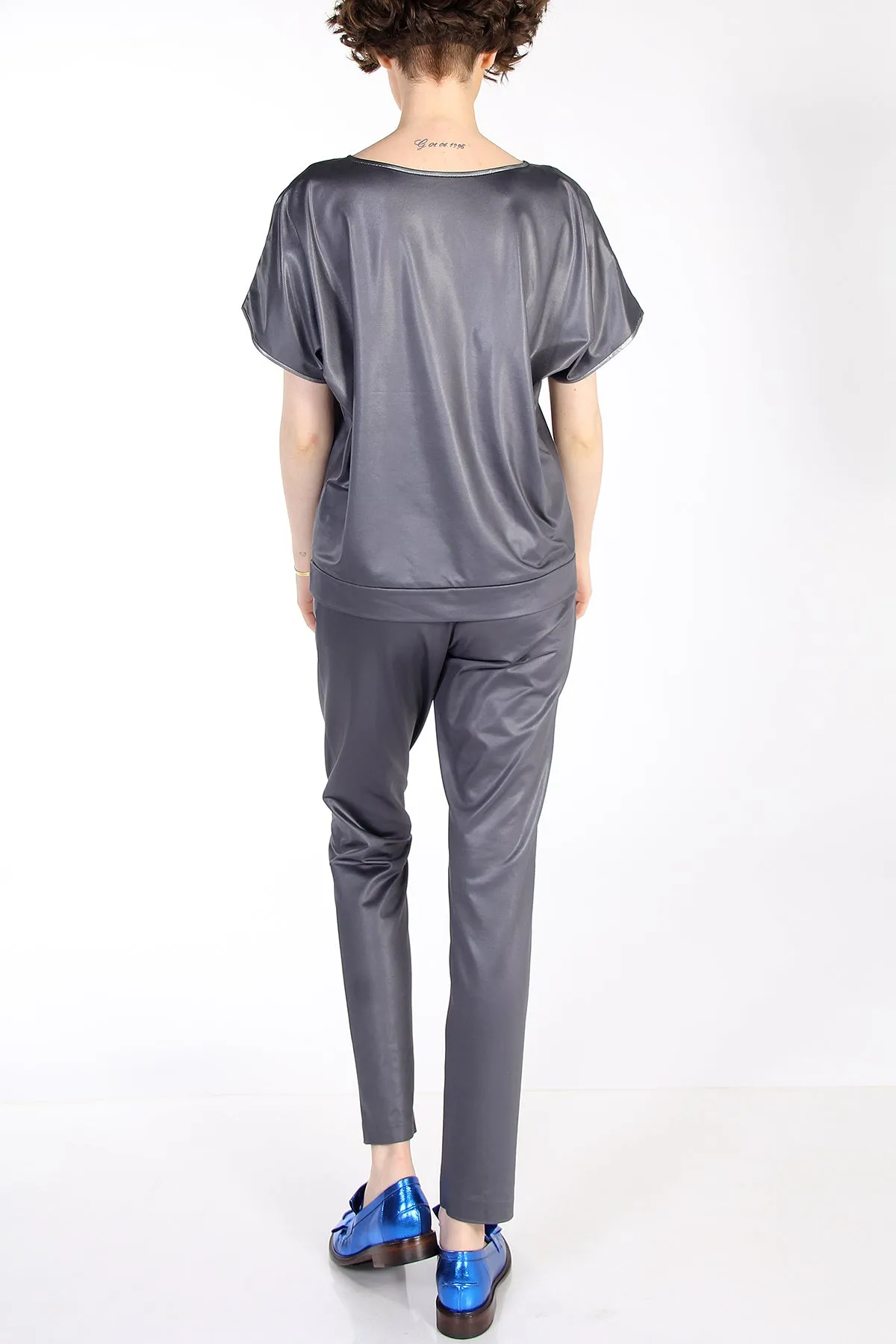 SPARKLY BLOUSE GRAY