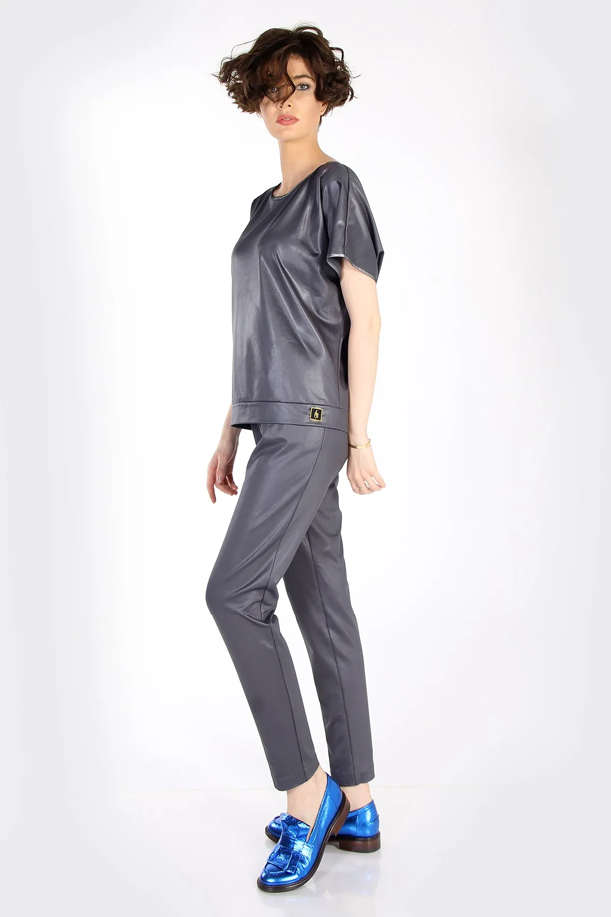 SPARKLY BLOUSE GRAY