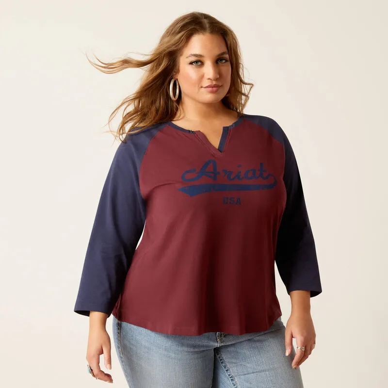 Split Neck Ladies T-Shirt | 10046257