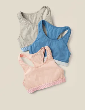Sporty Crop Tops 3 Pack-Multi