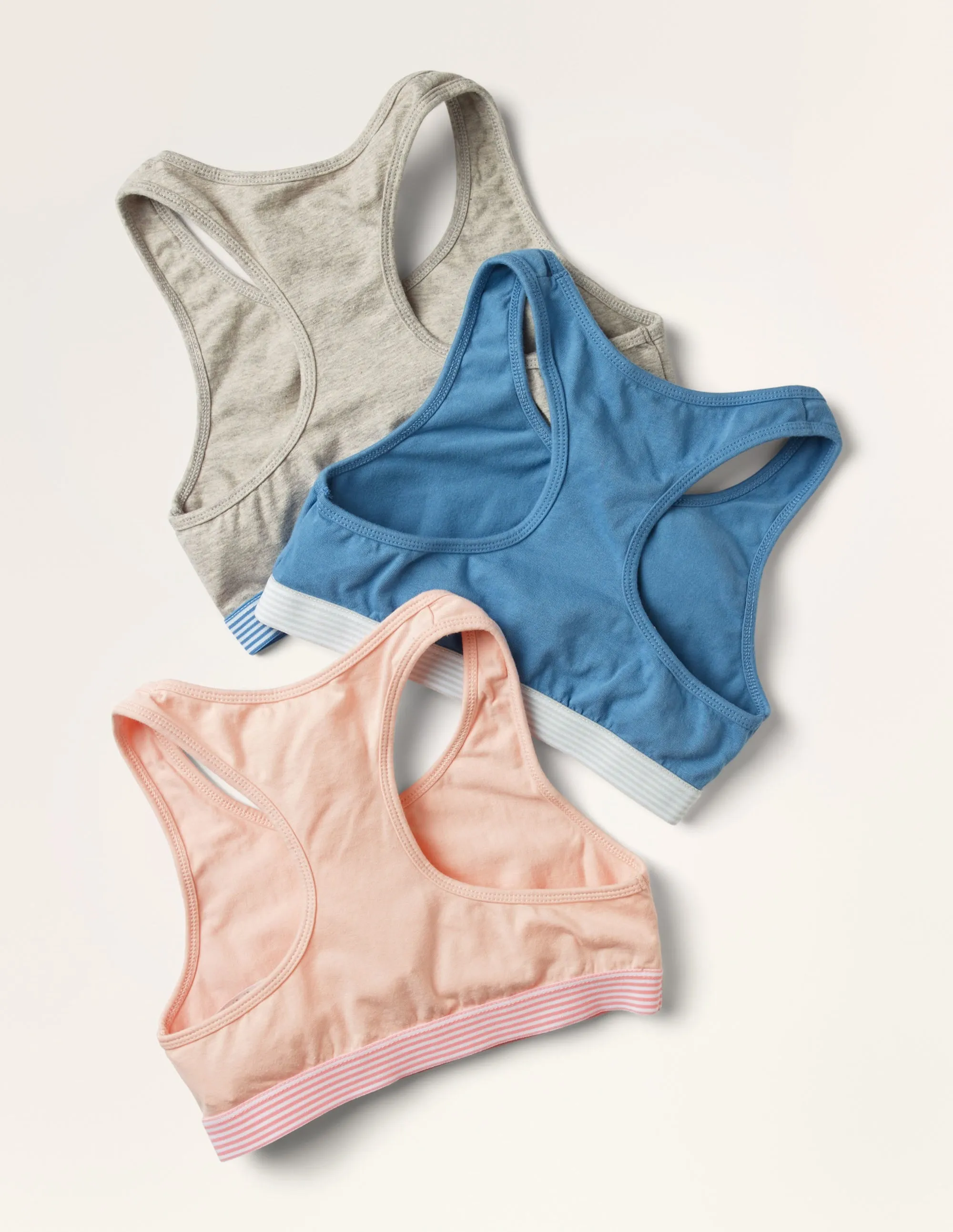 Sporty Crop Tops 3 Pack-Multi