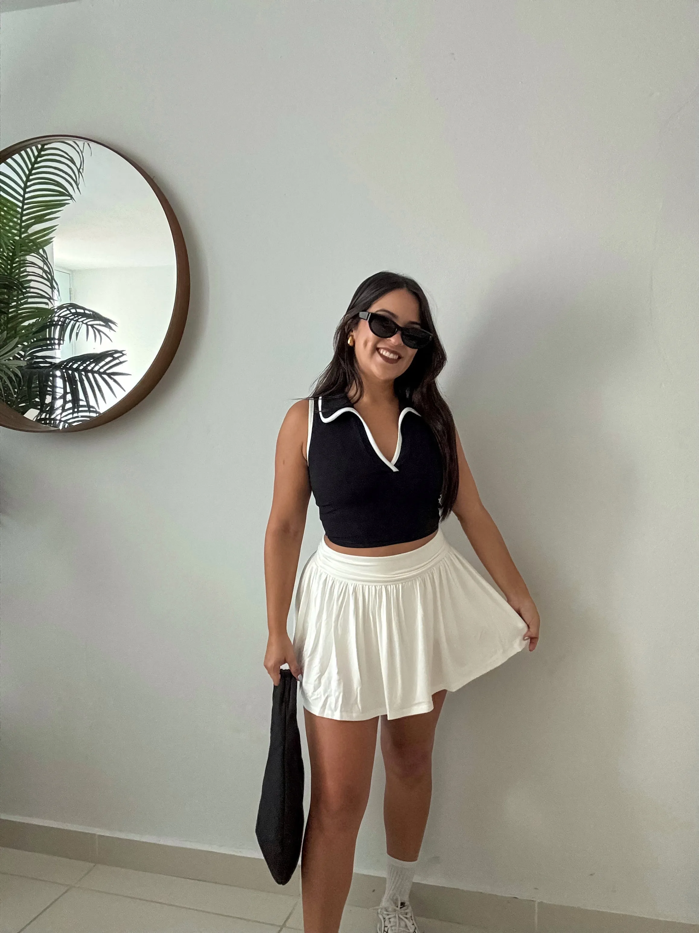 Sporty Vibes Set - White Skirt