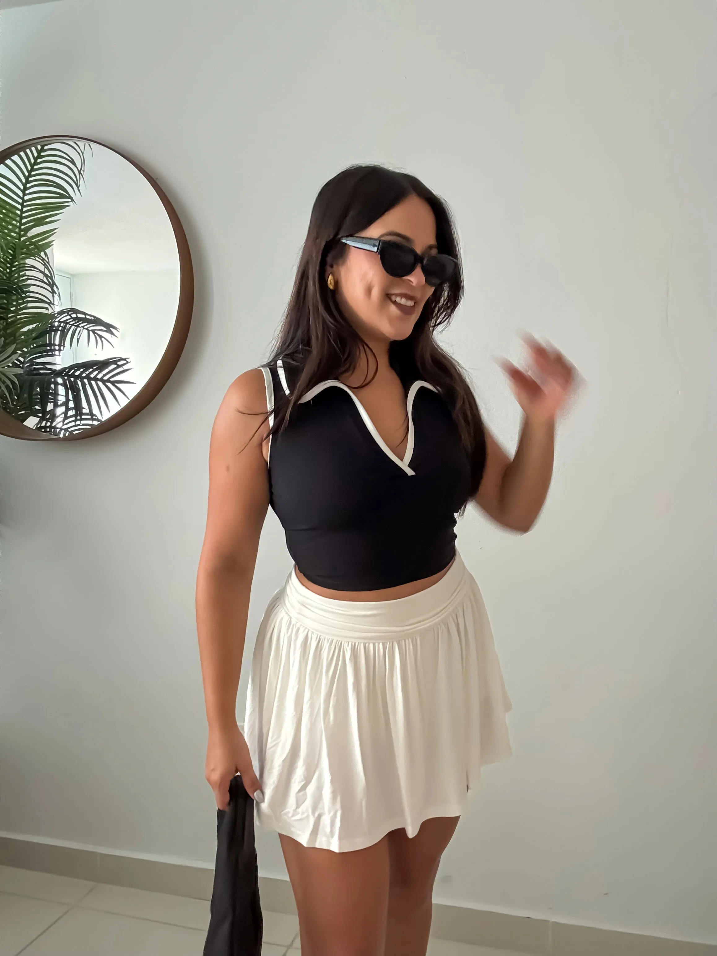 Sporty Vibes Set - White Skirt