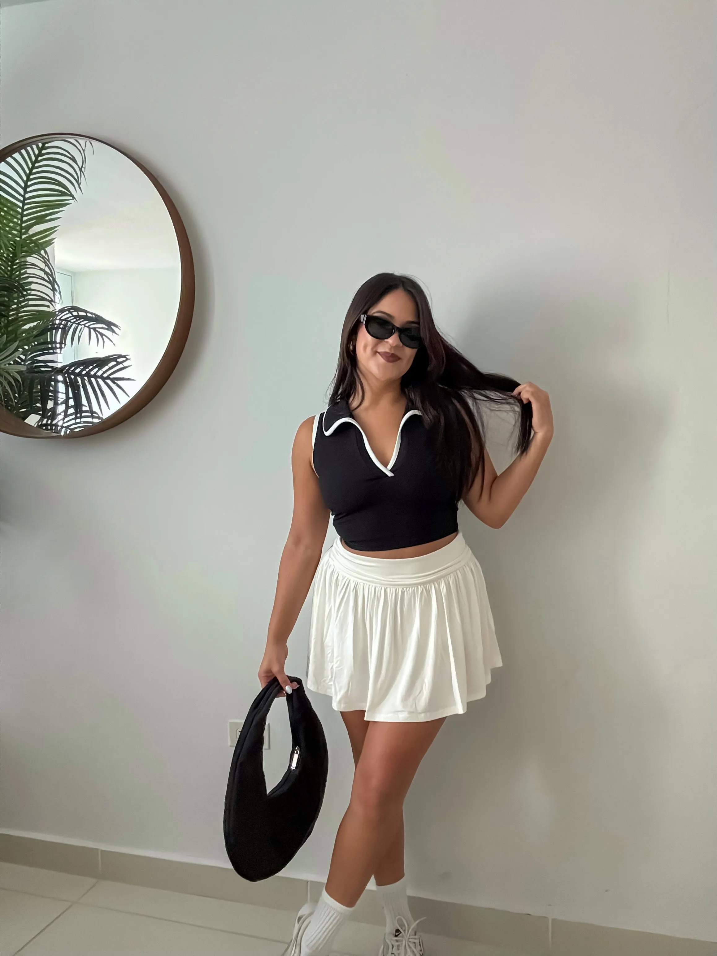 Sporty Vibes Set - White Skirt