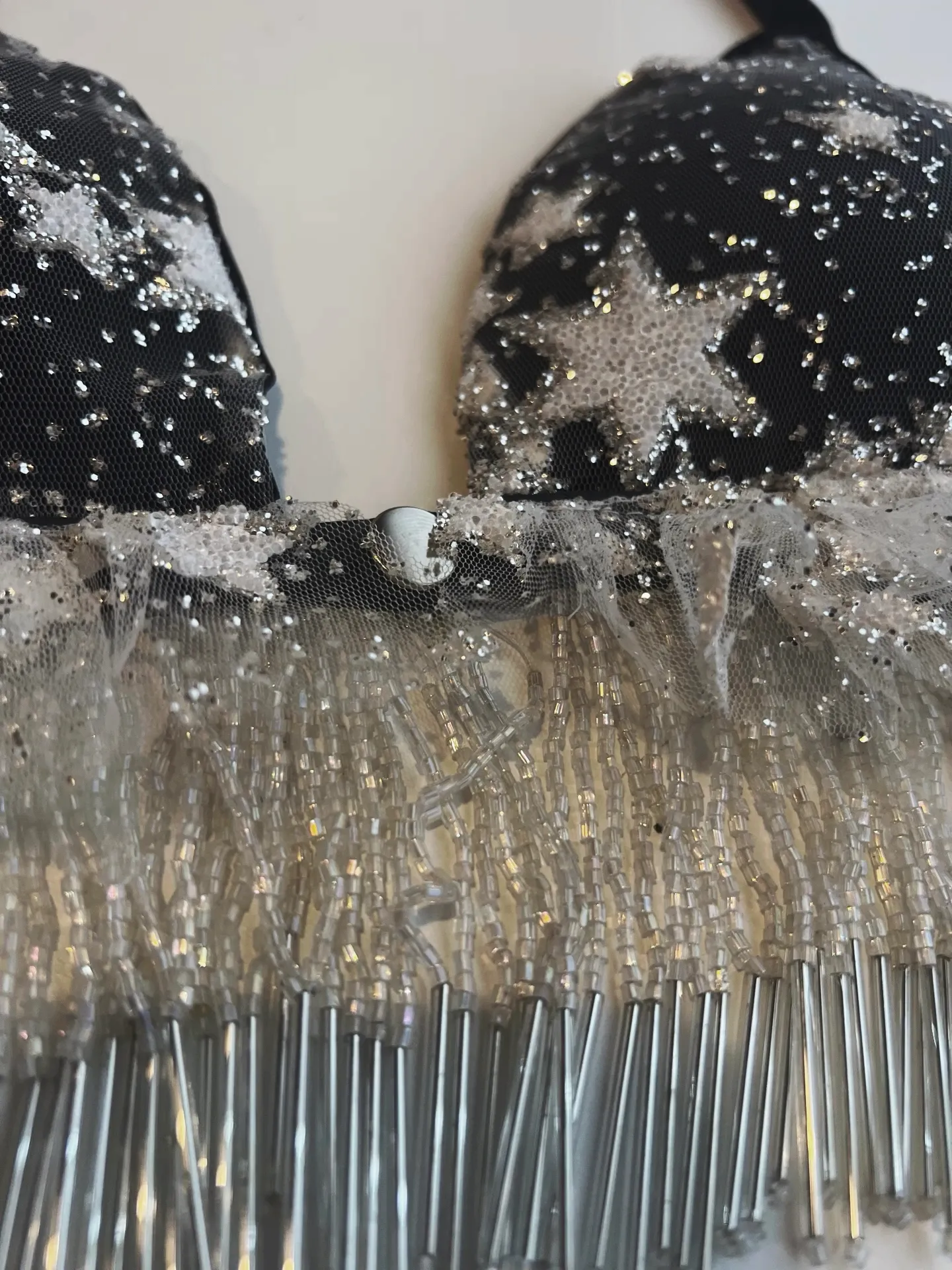 Star Crossed Beaded Fringe Bralette