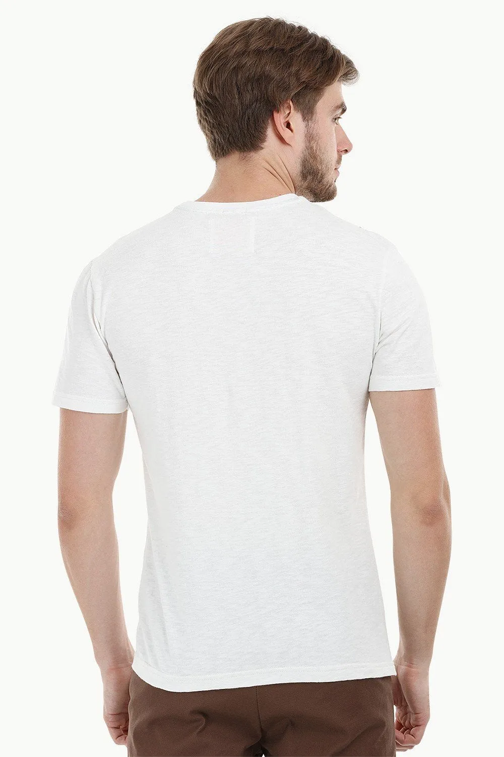 Stripe Block White T-Shirt