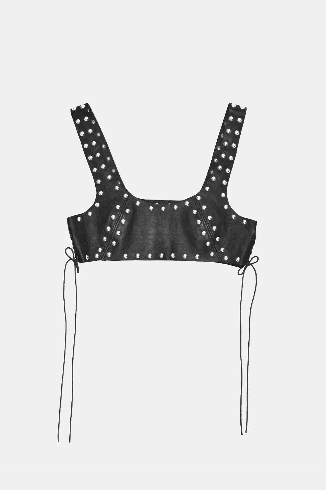 Studded Mini Tank in Black