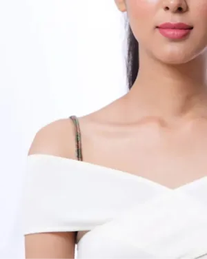 Subtle Layer Beaded Bra Strap