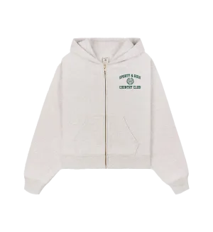 Sudadera Varsity Crest Cropped Zip