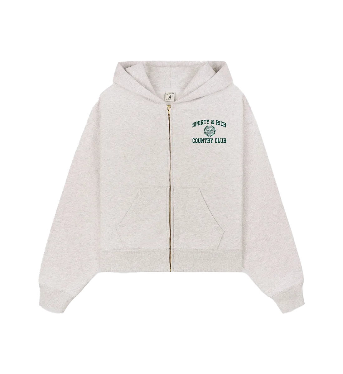Sudadera Varsity Crest Cropped Zip