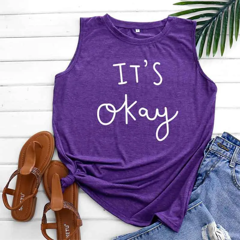 Summer Casual Women's Tank Top Sleeveless T-Shirt Loose Plus Size Creative Sexy Women Cotton Tank Top