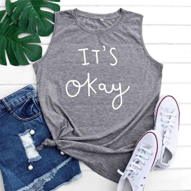 Summer Casual Women's Tank Top Sleeveless T-Shirt Loose Plus Size Creative Sexy Women Cotton Tank Top