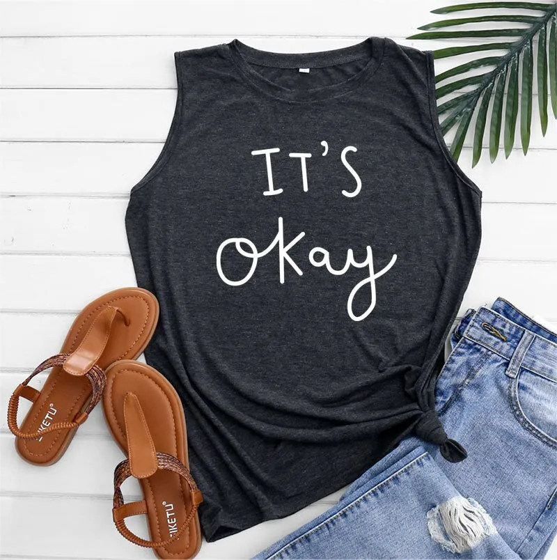 Summer Casual Women's Tank Top Sleeveless T-Shirt Loose Plus Size Creative Sexy Women Cotton Tank Top