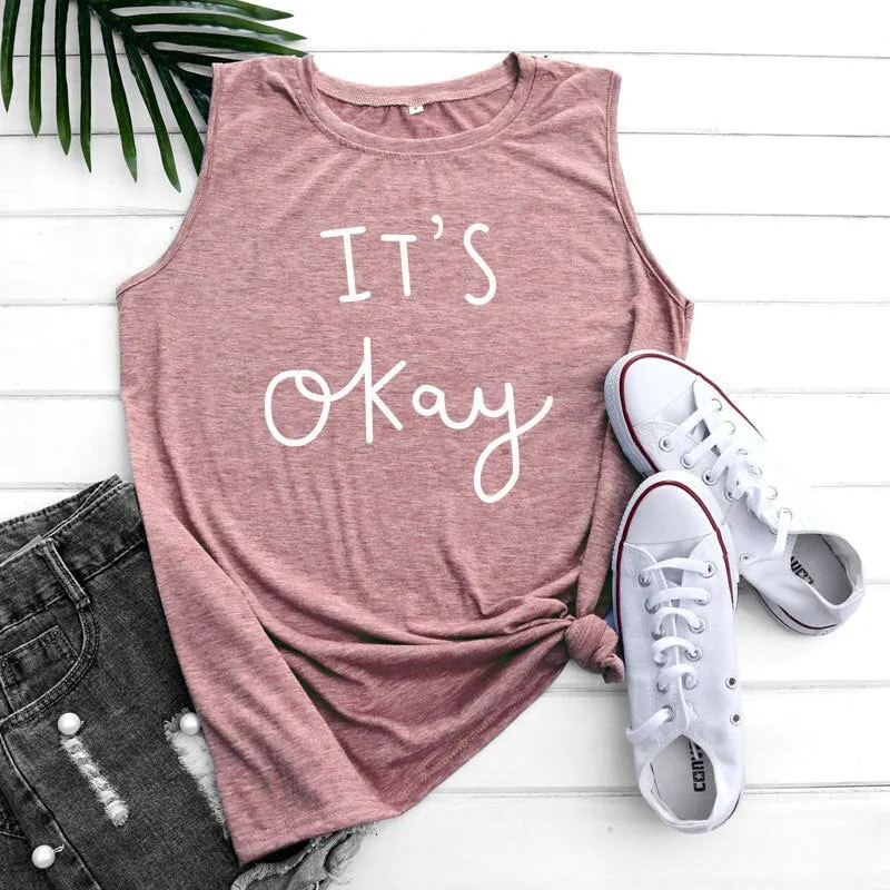 Summer Casual Women's Tank Top Sleeveless T-Shirt Loose Plus Size Creative Sexy Women Cotton Tank Top