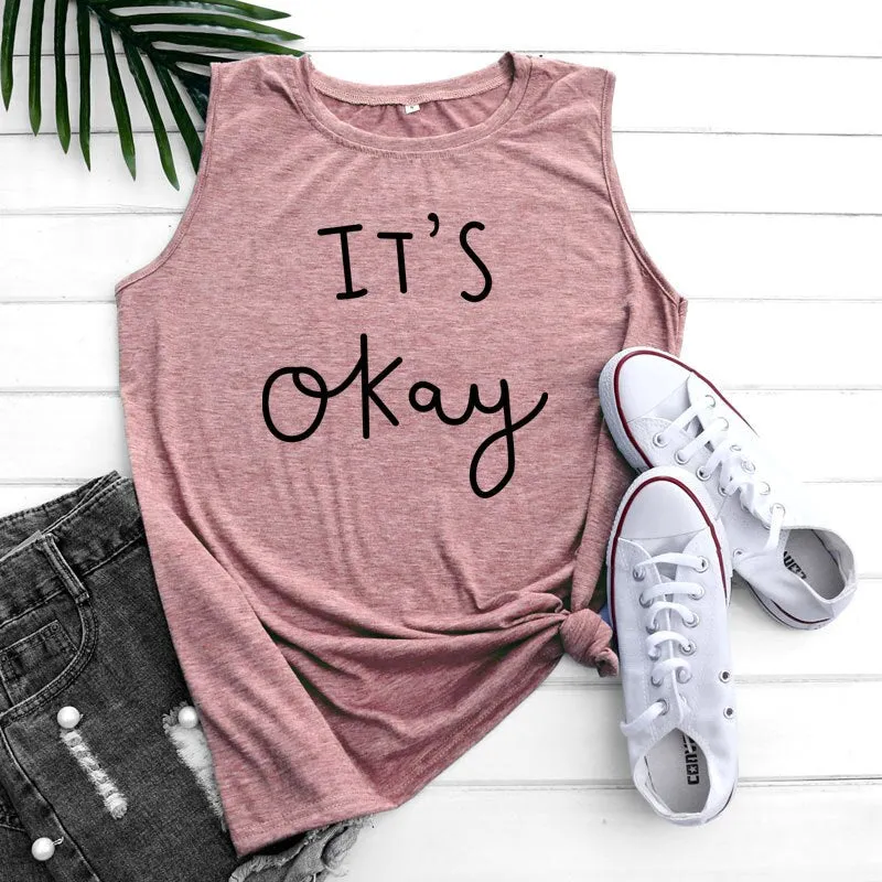 Summer Casual Women's Tank Top Sleeveless T-Shirt Loose Plus Size Creative Sexy Women Cotton Tank Top