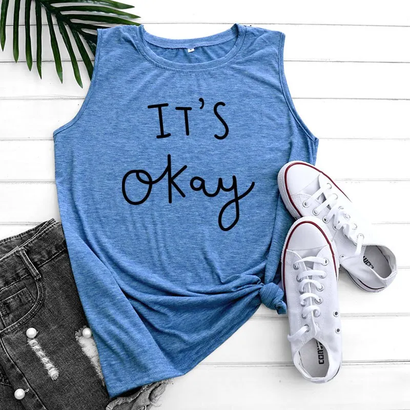 Summer Casual Women's Tank Top Sleeveless T-Shirt Loose Plus Size Creative Sexy Women Cotton Tank Top