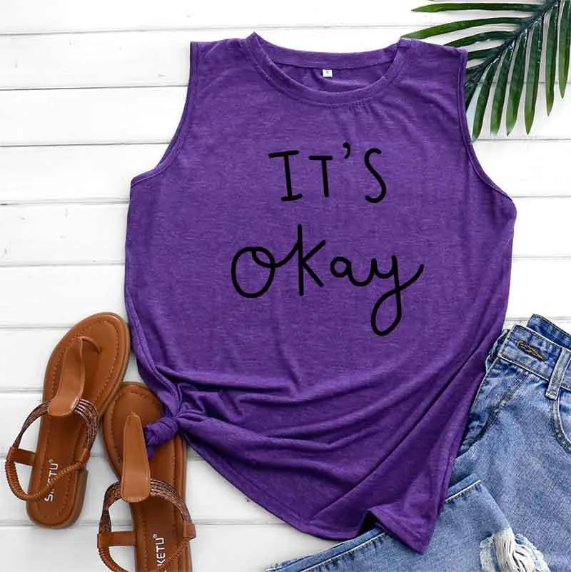 Summer Casual Women's Tank Top Sleeveless T-Shirt Loose Plus Size Creative Sexy Women Cotton Tank Top
