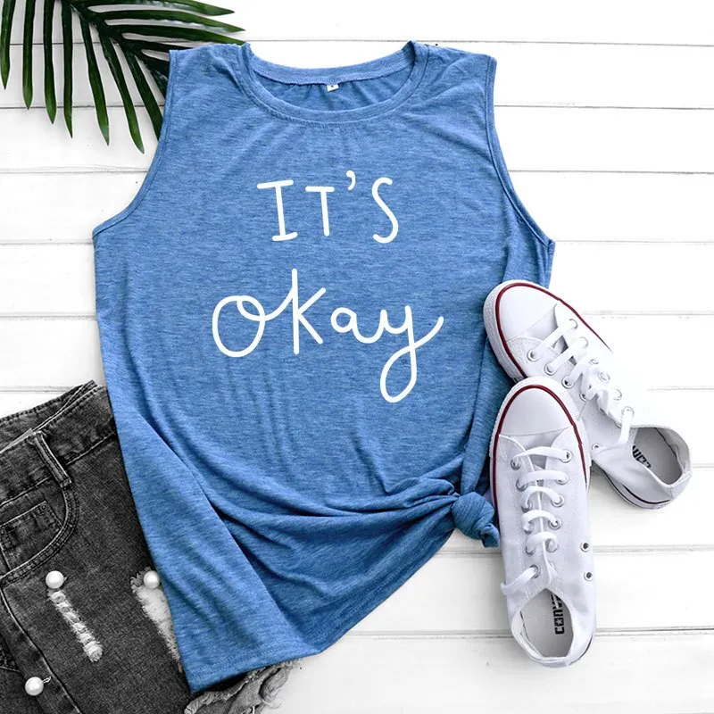 Summer Casual Women's Tank Top Sleeveless T-Shirt Loose Plus Size Creative Sexy Women Cotton Tank Top