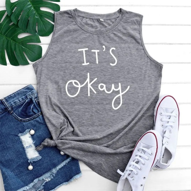 Summer Casual Women's Tank Top Sleeveless T-Shirt Loose Plus Size Creative Sexy Women Cotton Tank Top