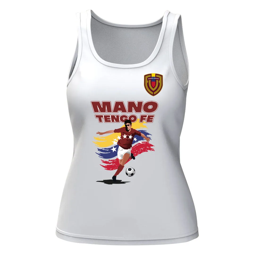 Tank Tops Femenino  Mano Tengo Fe - Blanco -