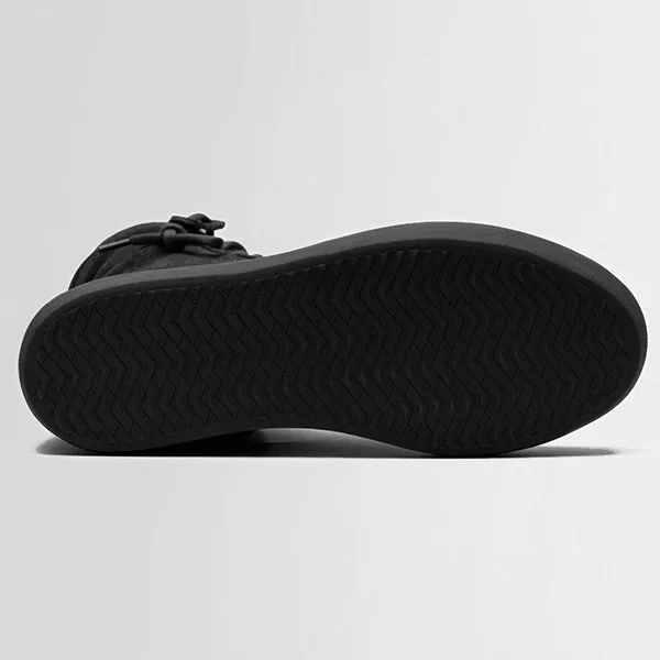TARO waxed suede BLACK