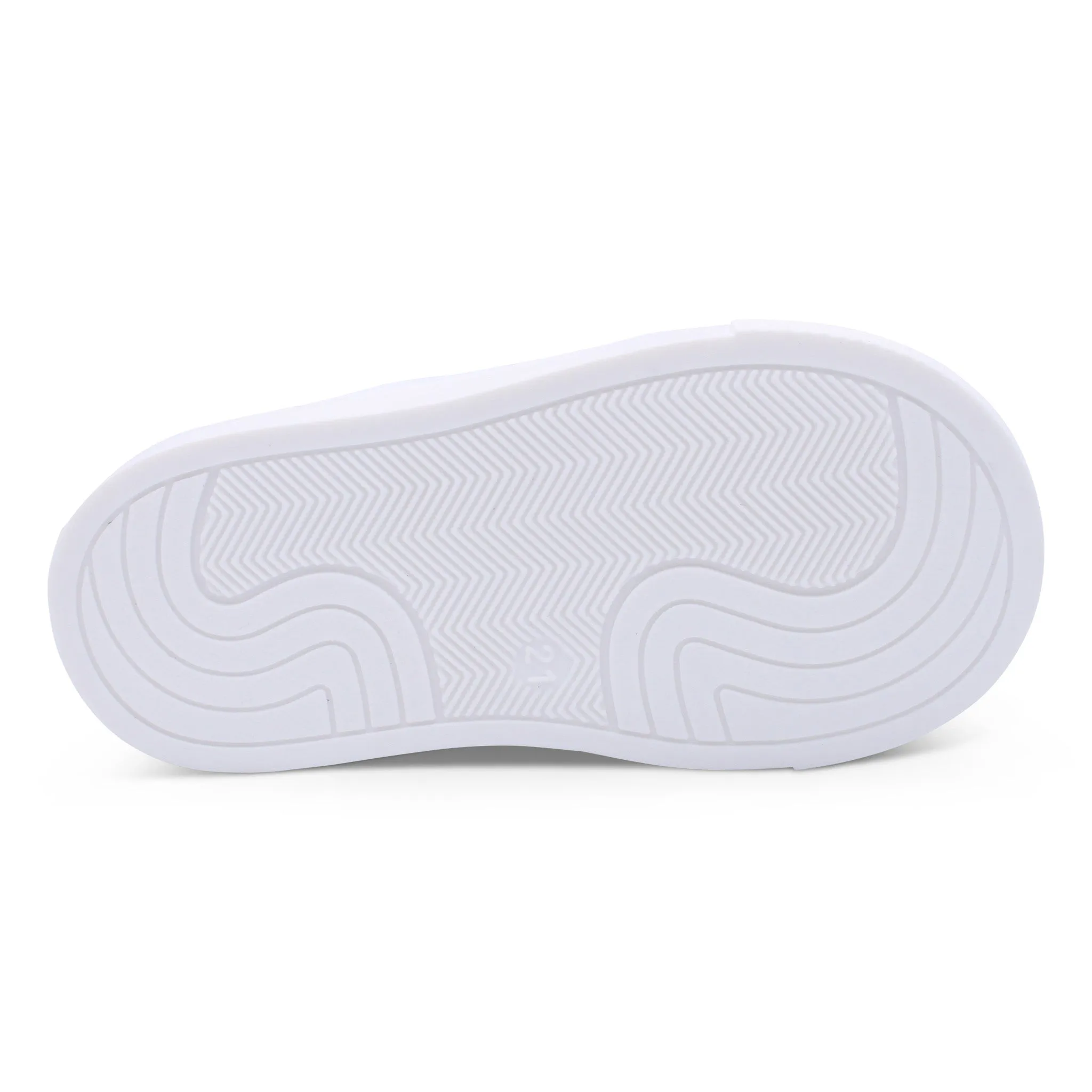 'Tatiana' Girls White Leather High-Tops