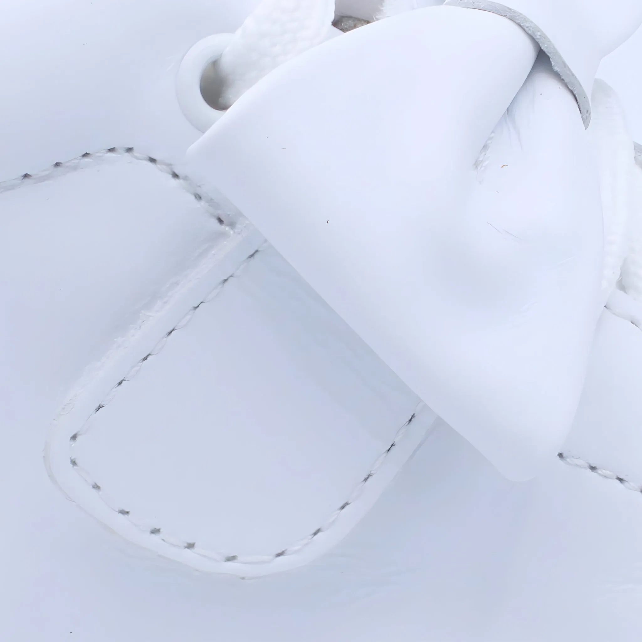 'Tatiana' Girls White Leather High-Tops