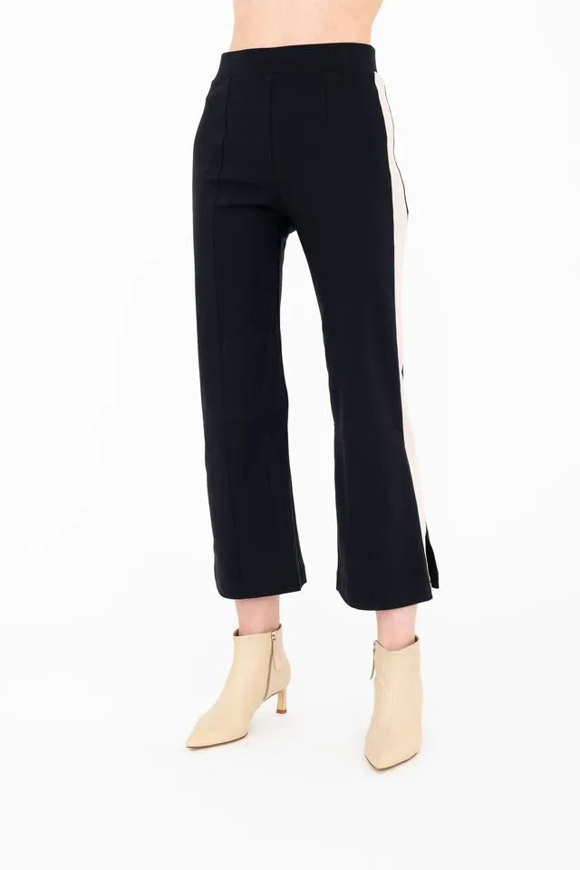Tech Stretch Cropped Pant with Side Contrast Stripe - BOBBI