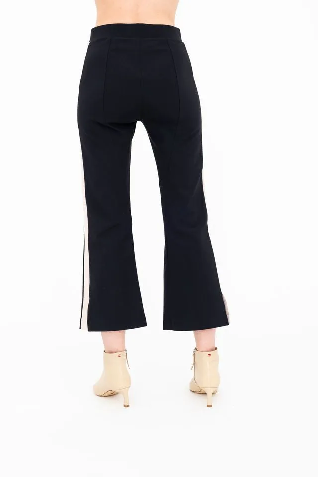 Tech Stretch Cropped Pant with Side Contrast Stripe - BOBBI