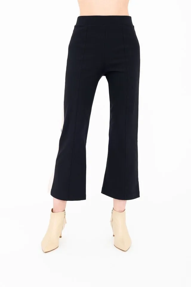 Tech Stretch Cropped Pant with Side Contrast Stripe - BOBBI