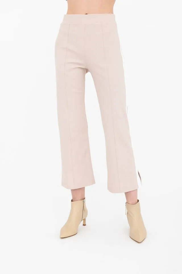 Tech Stretch Cropped Pant with Side Contrast Stripe - BOBBI