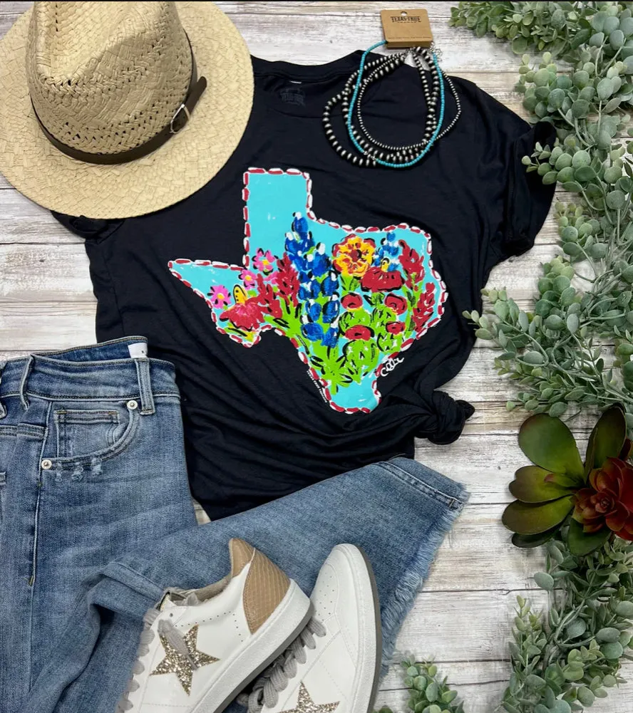 Texas Bluebonnet Graphic Tee /Stuffology Boutique