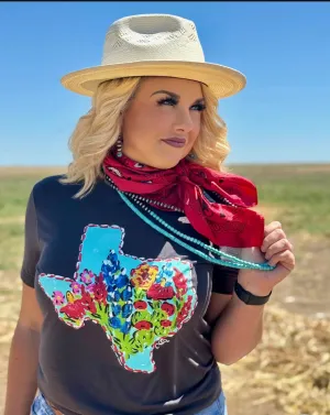 Texas Bluebonnet Graphic Tee /Stuffology Boutique