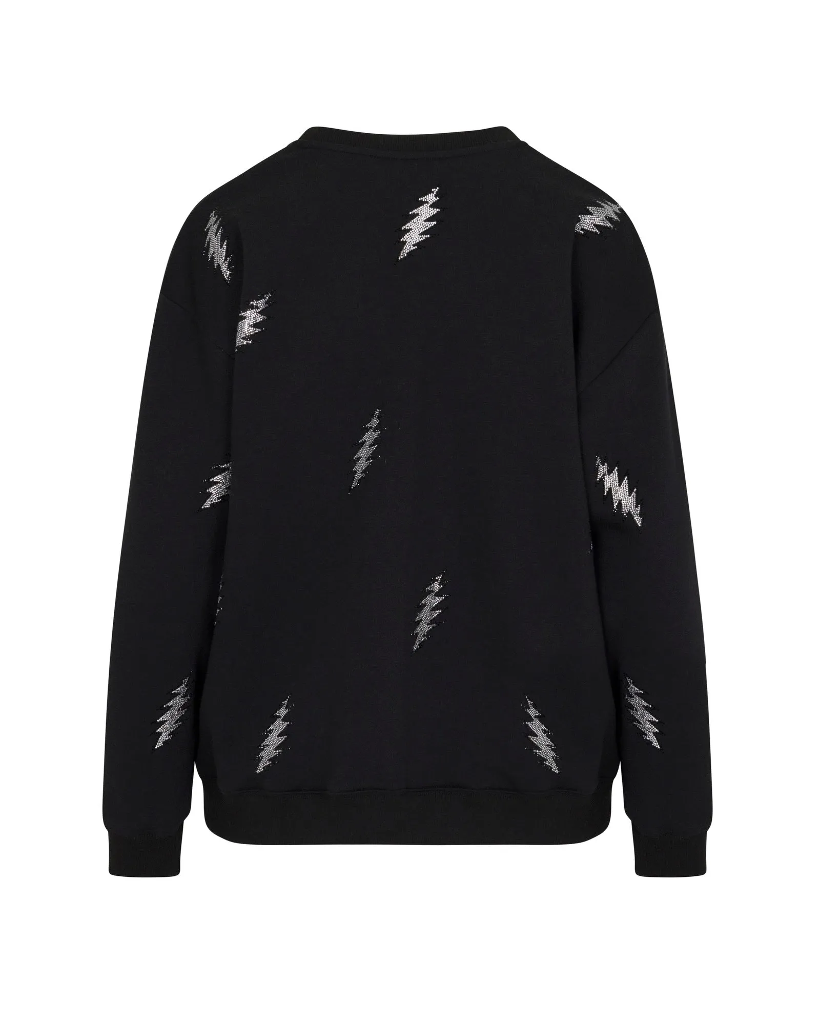 The Original Grateful Dead 13 Pt. Bolt Rhinestone Sweatshirt - Black
