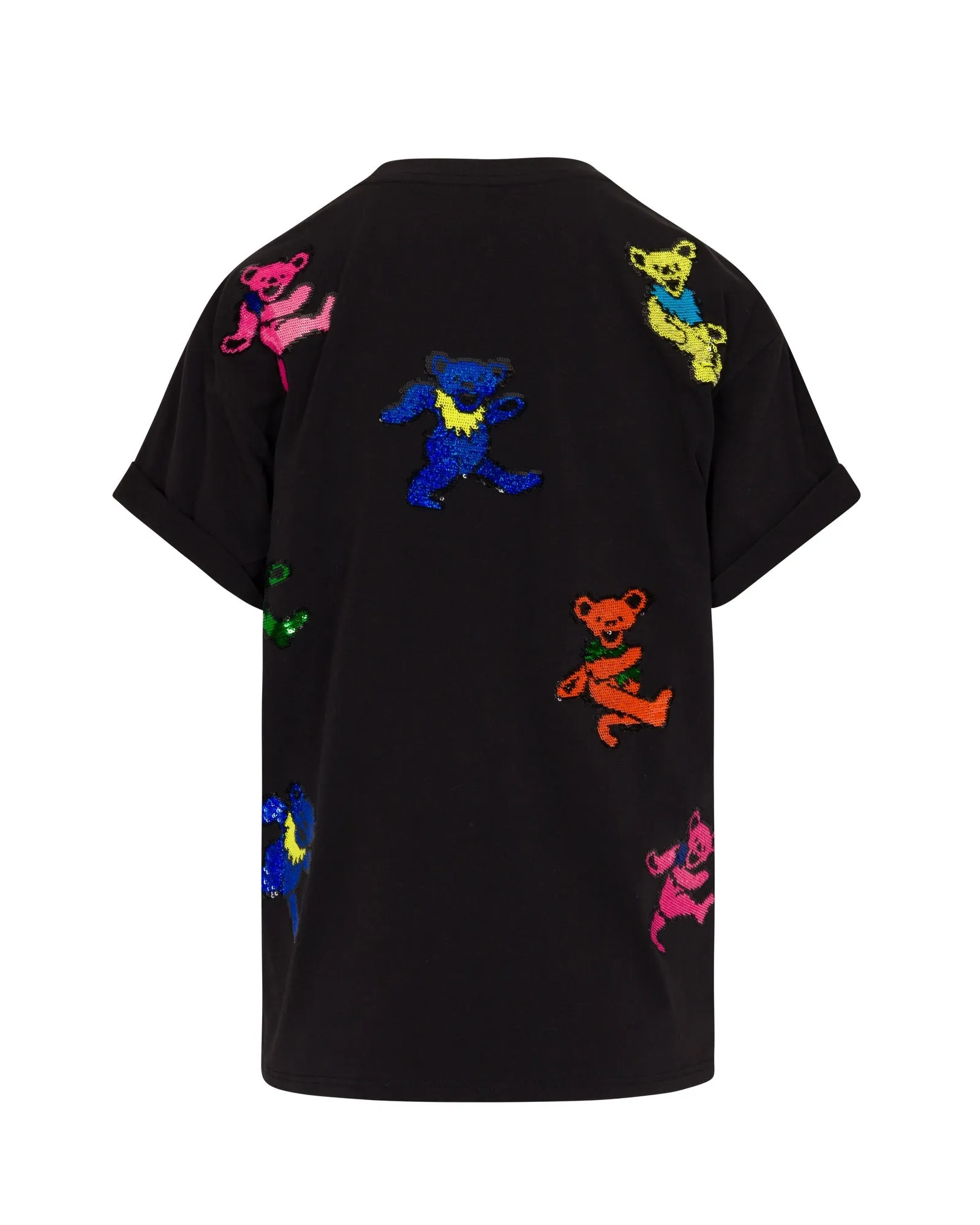 The Original Grateful Dead Dancing Bears Sequin T-Shirt - Black
