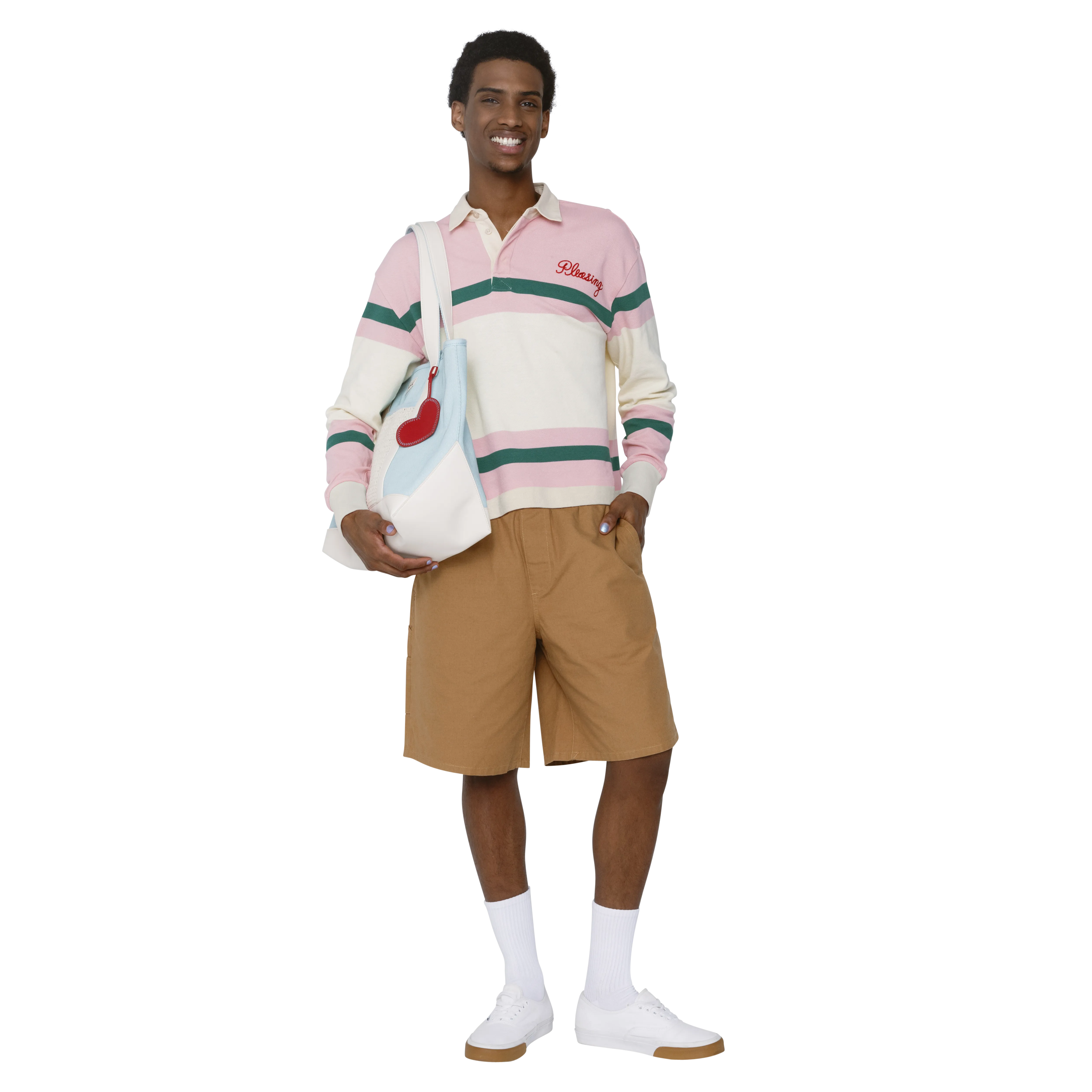 The Pleasing Cropped Rugby in Pink