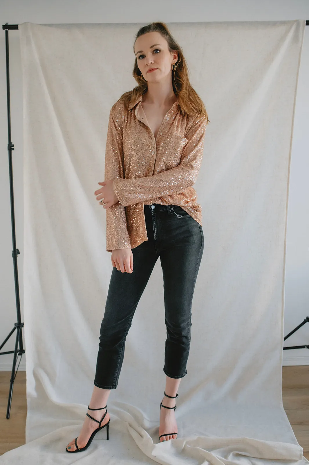 The Rose Gold Button Shirt