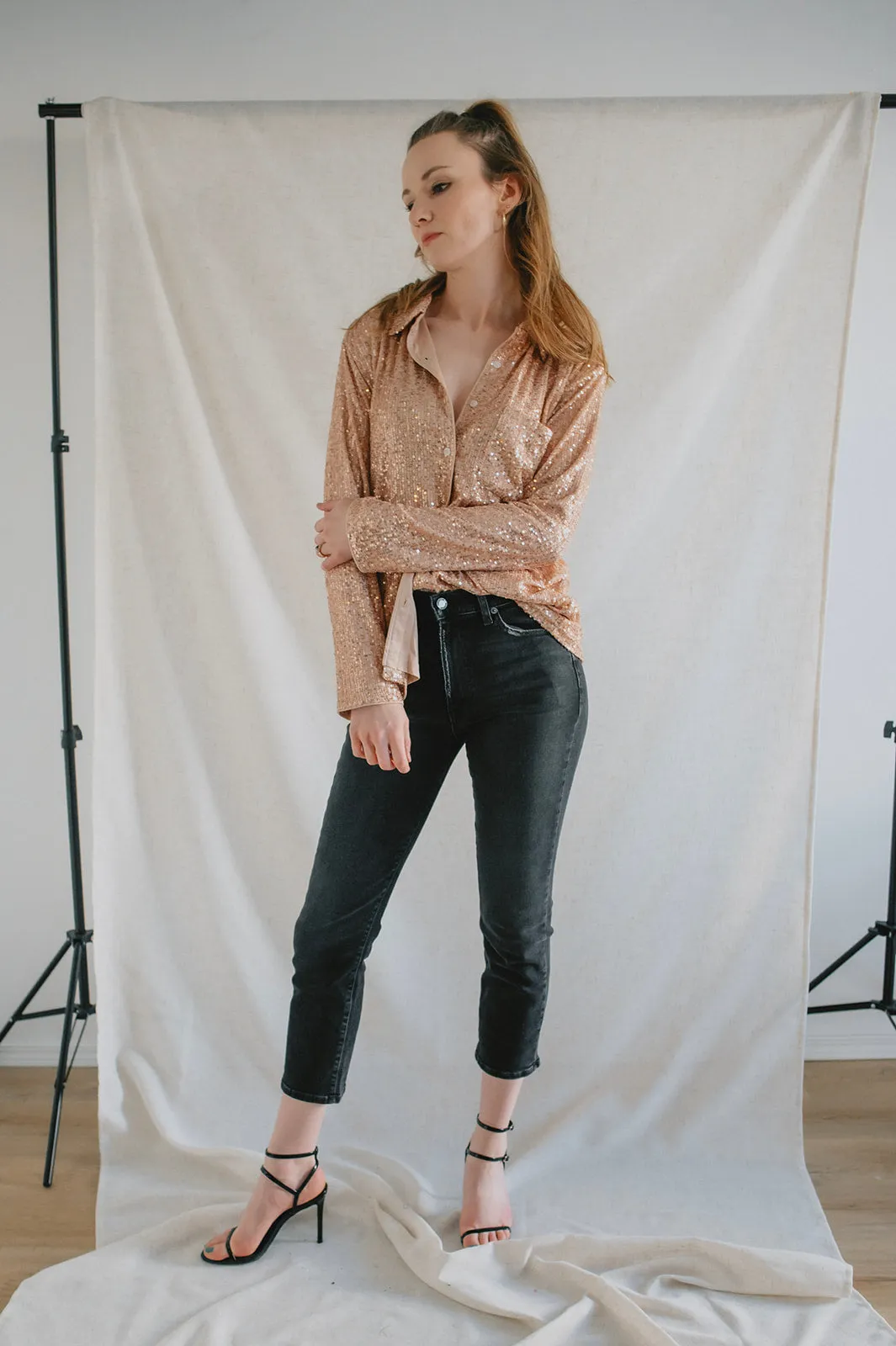 The Rose Gold Button Shirt