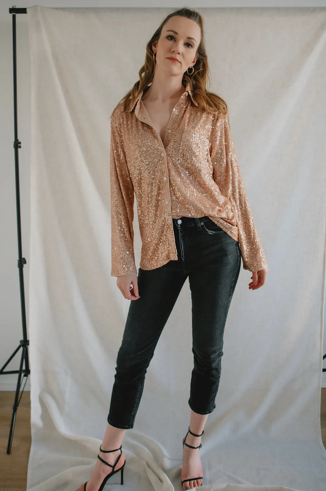 The Rose Gold Button Shirt