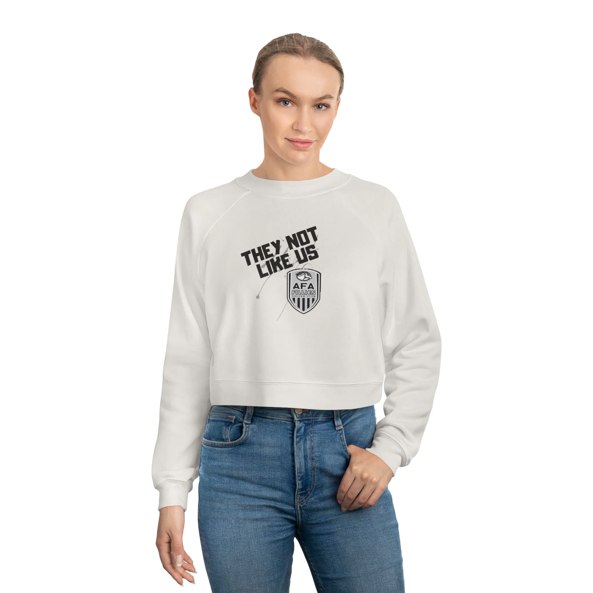 They Not Like Us AFA Women's Cropped Fleece Pullover