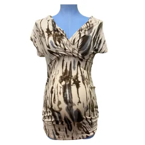 Thyme Maternity Brown TANK/TEE (size S)