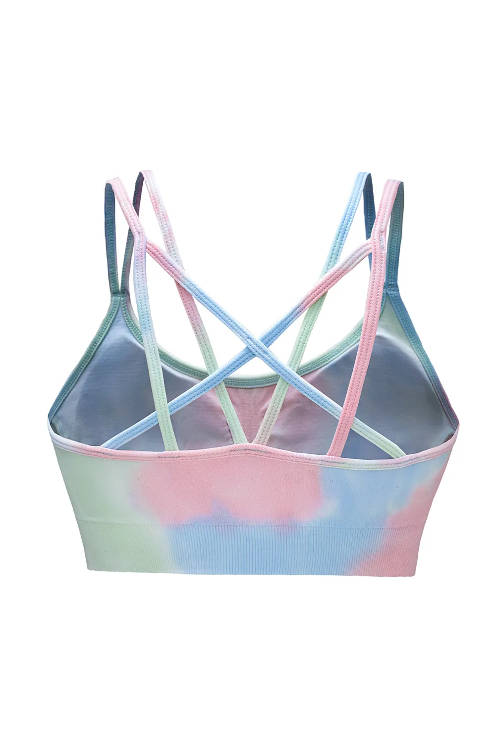Tie-Dye  Double-Strap Sports Top