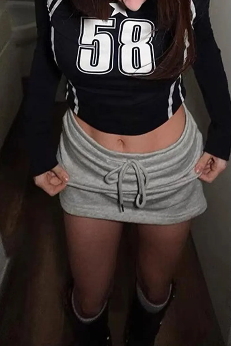 TN0112 Number Crop Shirt