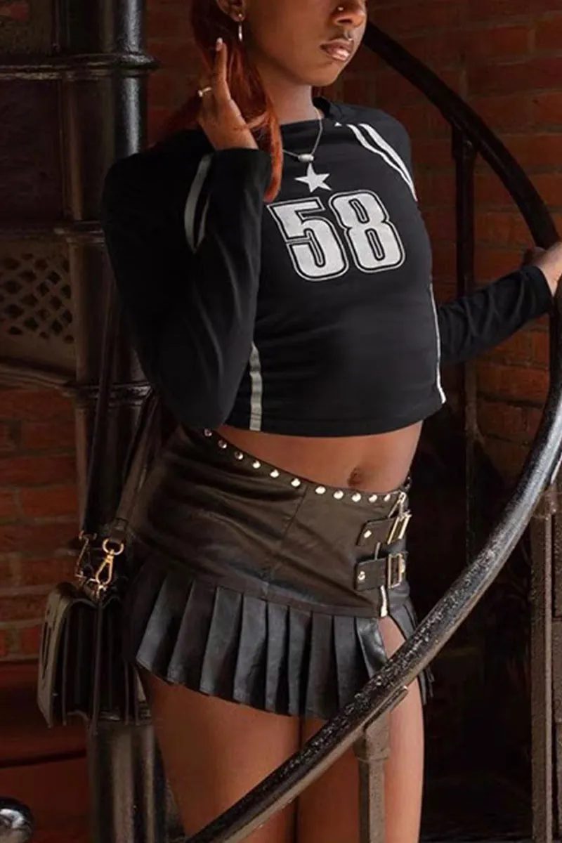 TN0112 Number Crop Shirt